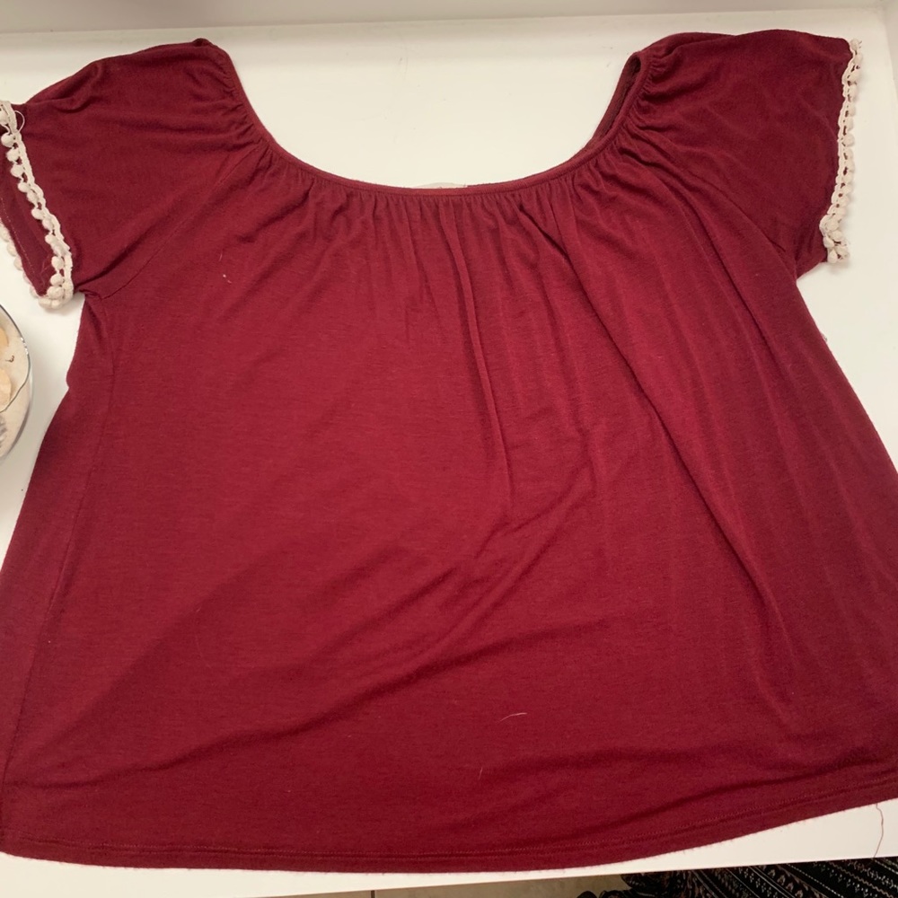 Off the shoulder shirt